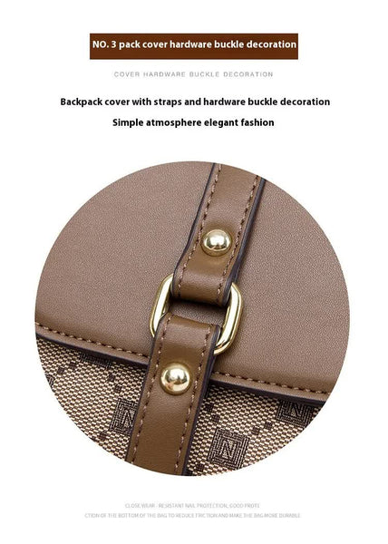 PU Leather Crossbody Phone Shoulder Bag Handbag Headphone Port Coffee Brown