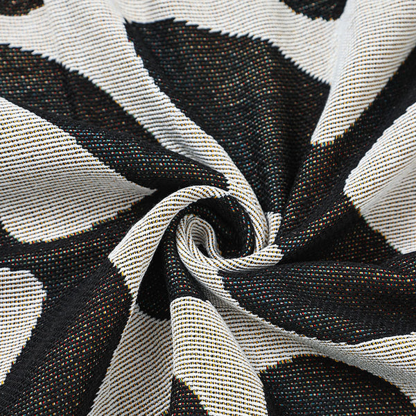 American Windline Modern Blanket Throw Rug Sofa Cover 130 x 160cm Black White