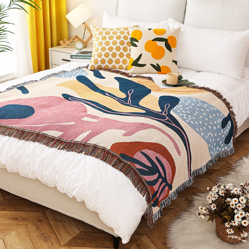 Alice Modern Floral Blanket Throw Rug Sofa Cover 130 x 160cm
