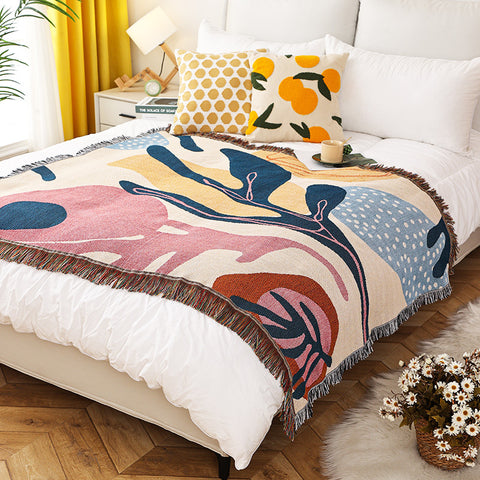 Alice Modern Floral Blanket Throw Rug Sofa Cover 130 x 160cm