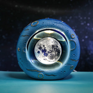 3D LED Crystal Ball Bedside Side Coffee Table Nursery Lamp Light USB Moon