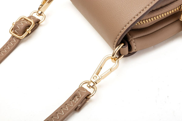 Floral Stitch Quilted PU Leather Crossbody Phone Mini Purse Bag Yellow