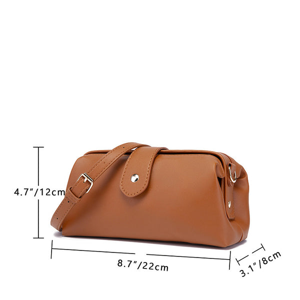 Chic Vintage Inspired PU Leather Crossbody Bag Handbag Adjustable Strap Dark Green