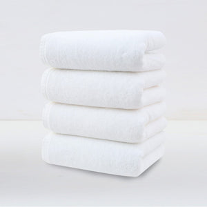 4 Pce Cotton Hand Towel Set Ultra Soft Absorbent Quick Dry White