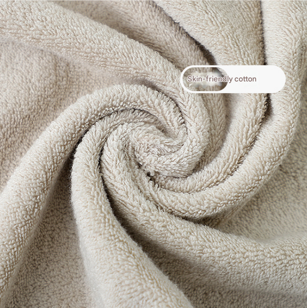 4 Pce Cotton Hand Towel Set Ultra Soft Absorbent Quick Dry Light Grey