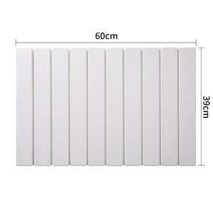 Foldable Diatomaceous Bath Mat Quick Dry Non Slip Odour Free 60 x 39cm White