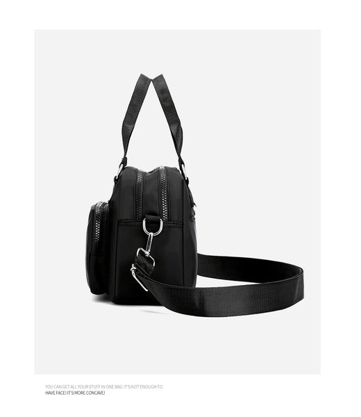 Waterproof Nylon Tote Crossbody Shoulder Bag Handbag Multi Pocket Red