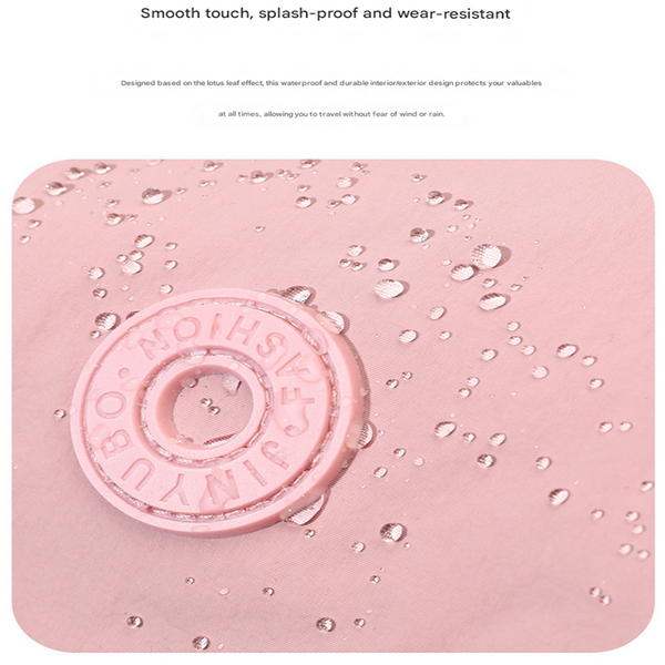 Nylon Crossbody Shoulder Bag Handbag Water Resistant Travel Pink Grapefruit