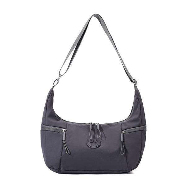 Nylon Crossbody Shoulder Bag Handbag Water Resistant Travel Grey