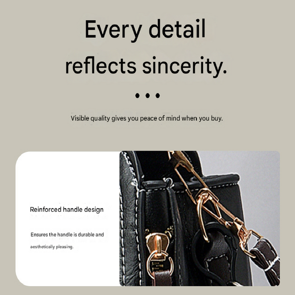 Faux PU Leather Crossbody Shoulder Bucket Bag Handbag Keychain Wine Red