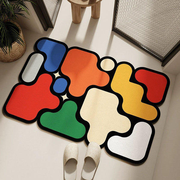 Diatomaceous Diatomite Bathroom Mat Jigsaw Puzzle 50 x 80 cm Multicoloured
