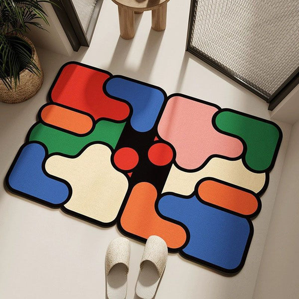 Diatomaceous Diatomite Bathroom Mat Jigsaw Puzzle 50 x 80 cm Multicoloured