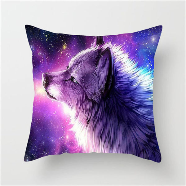 Wolf Wolves Polyester Cushion Cover Square 45cm