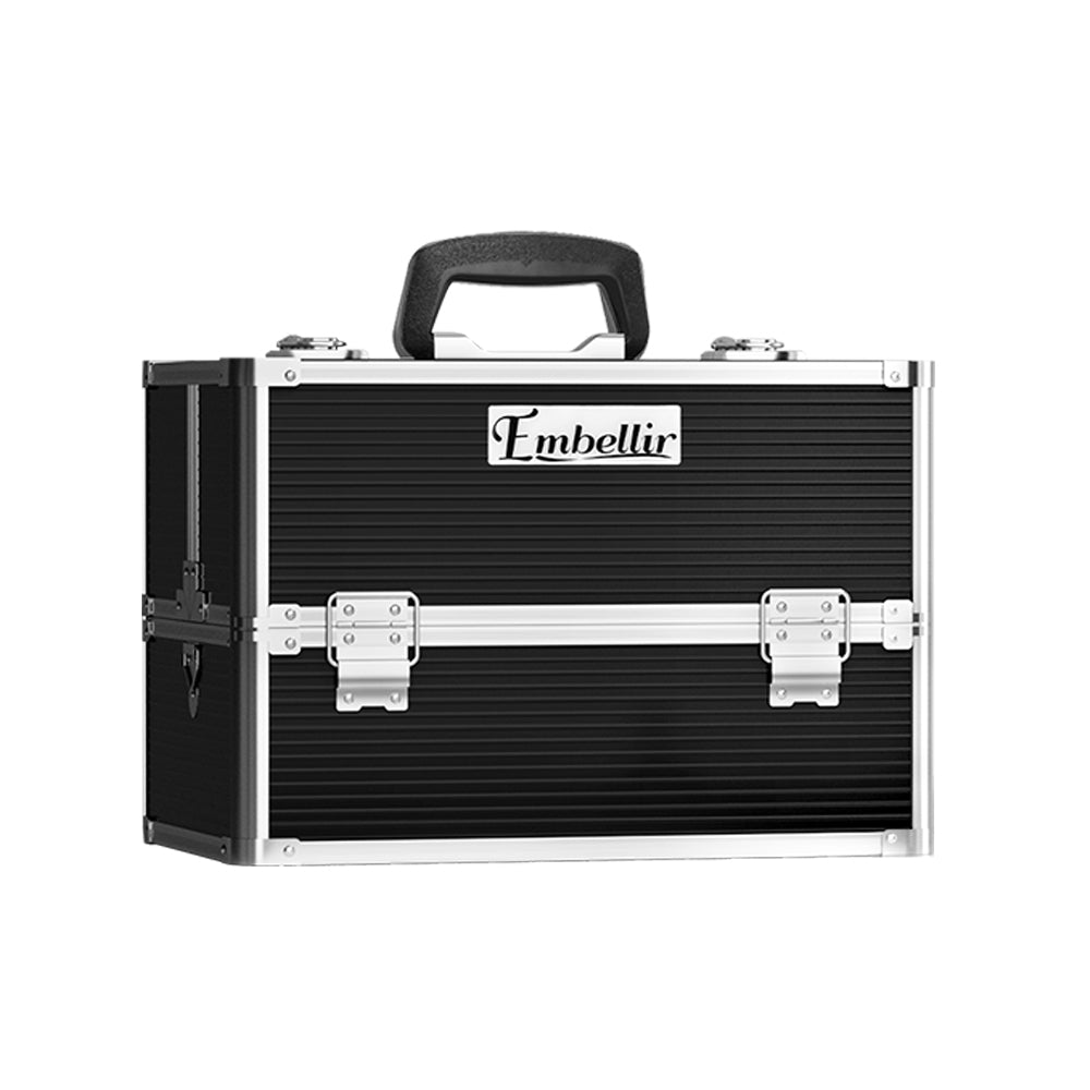 Embellir Portable Cosmetic Beauty Makeup Case Black