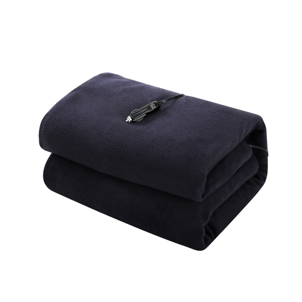 Giselle Electric Heated Blanket Fleece Throw Rug Car Travel Camping 12V DC
