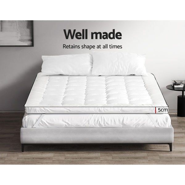 Giselle Bedding Microfibre Mattress Topper Pillowtop King