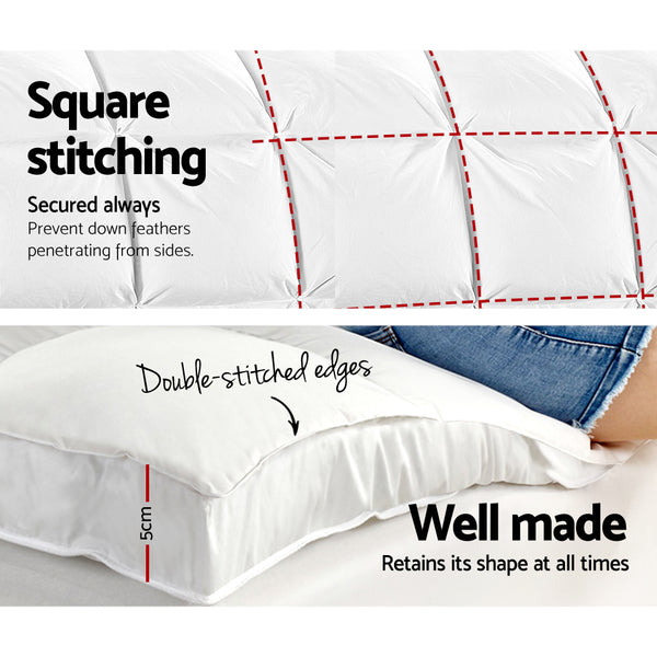 Giselle Bedding 1000gsm Microfibre Pillowtop Mattress Topper Queen 45cm