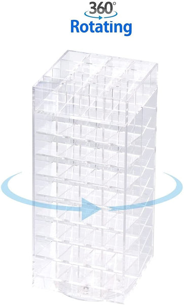 Rotating Lipstick Organiser Stand Display Holder Rack Storage Clear Holds 80