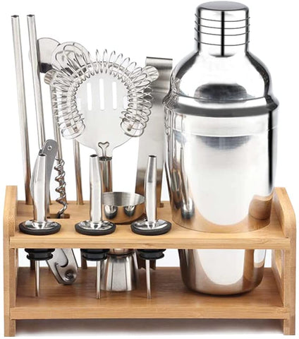 Vikus 13 Piece Cocktail Shaker Bar Set Kit Stainless Drink Mixing Bartender