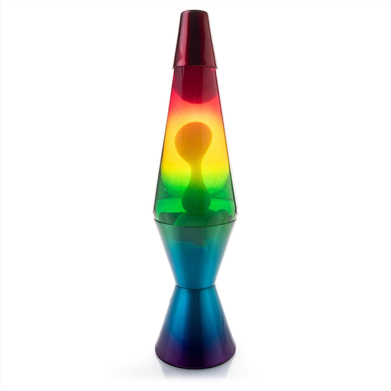 Lava Motion Lamp Diamond Shape Rainbow Multicoloured