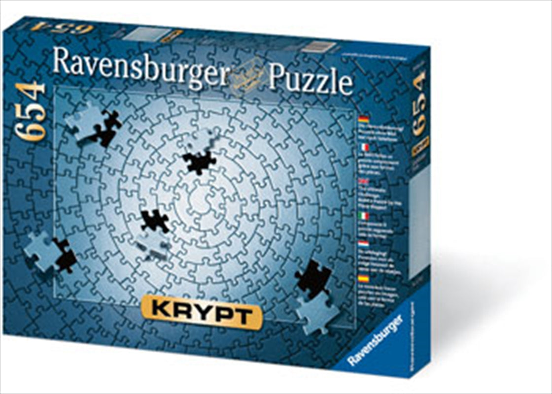 Ravensburger Krypt Silver Spiral Jigsaw Puzzle 654 Piece