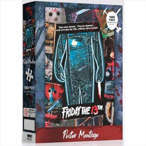 Friday the 13th Poster Montage 1000 Piece Jigsaw Puzzle