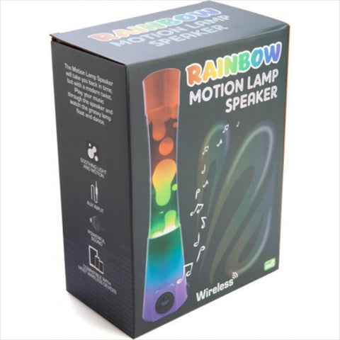 Lava Motion Bluetooth Speaker Lamp Rainbow Multicoloured