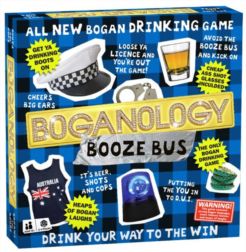 Boganology Booze Bus Drinking Board Game