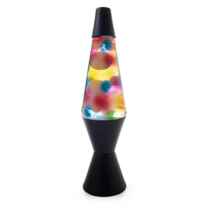 Lava Motion Lamp Diamond Shape Graffiti Spray Rainbow Multicoloured