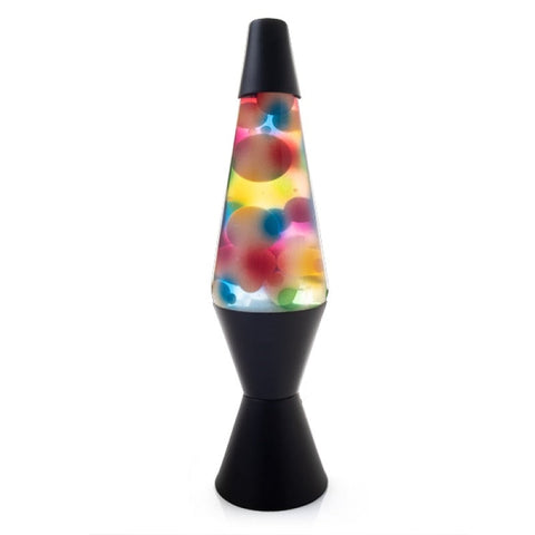 Lava Motion Lamp Diamond Shape Graffiti Spray Rainbow Multicoloured