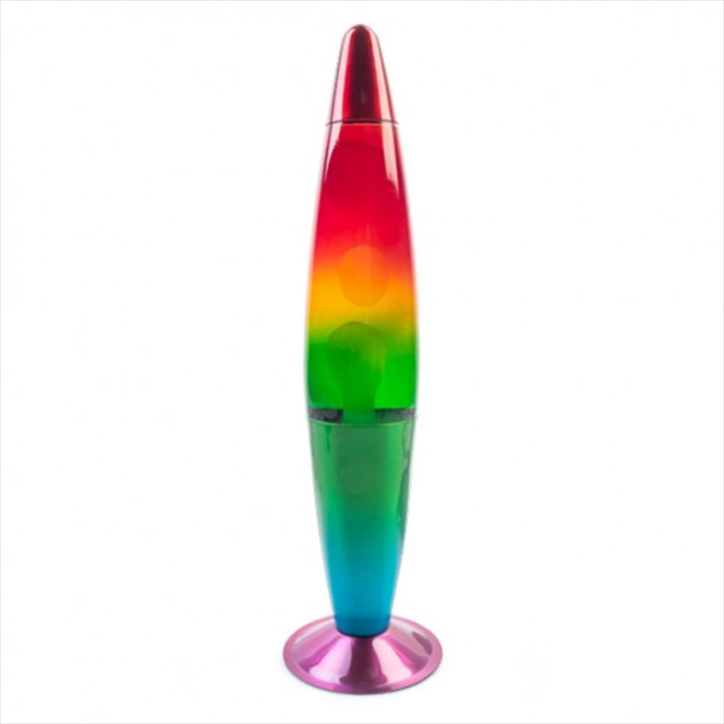 Lava Motion Lamp Rocket Shape Rainbow Multicoloured