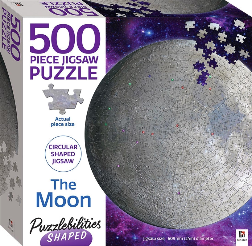 The Moon Circular Shaped 500 Piece Jigsaw Puzzle