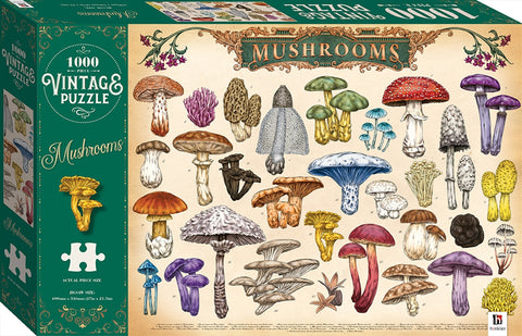 Vintage Mushrooms 1000 Piece Jigsaw Puzzle