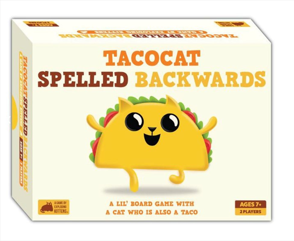 Tacocat Spelled Backwards Board Game