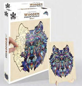 Wolf 132 Piece Wooden Jigsaw Puzzle