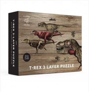 T-Rex Dinosaur 3 Layer Jigsaw Puzzle