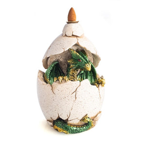 Hatching Baby Dragon Egg LED Backflow Incense Cone Burner