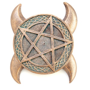 Pentacle Moons Incense Stick Burner Holder