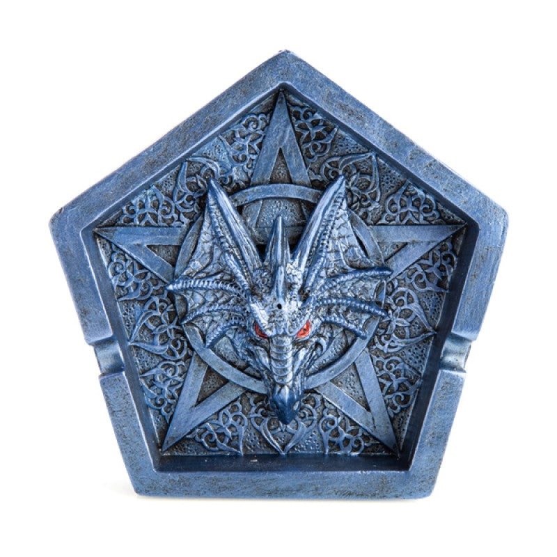 Ice Dragon Pentacle Incense Stick Burner Holder Ashtray
