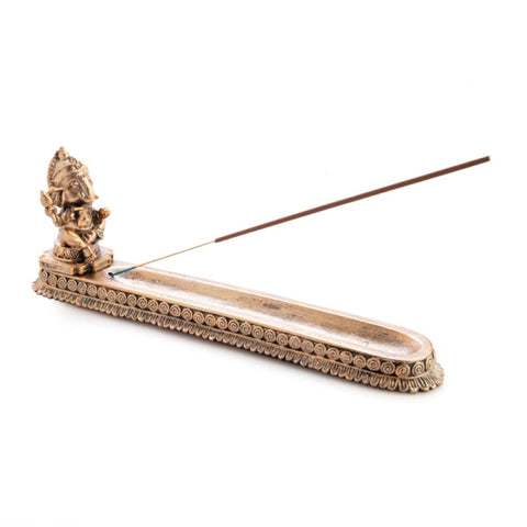 Copper Look Ganesha Incense Stick Burner Holder