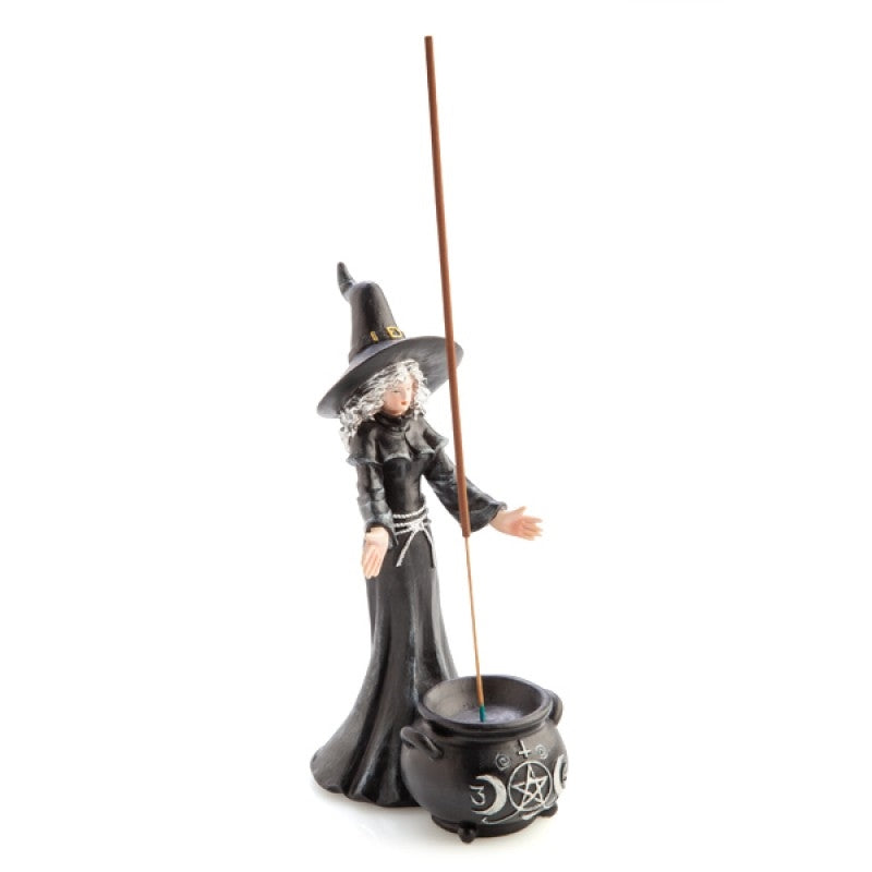 Witch And Cauldron Incense Stick Burner Holder