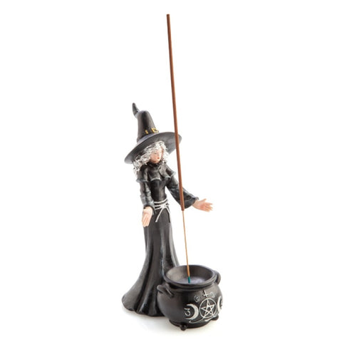 Witch And Cauldron Incense Stick Burner Holder
