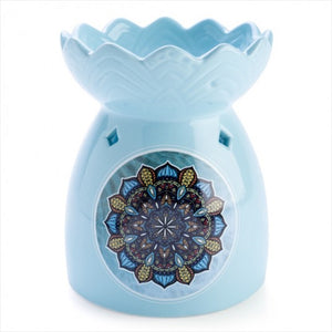 Mandala Ceramic Oil Burner Candle Tealight Wax Melt