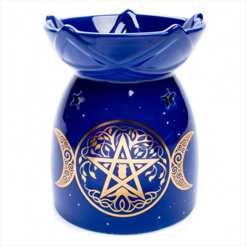 Pentacle Ceramic Oil Burner Candle Tealight Wax Melt