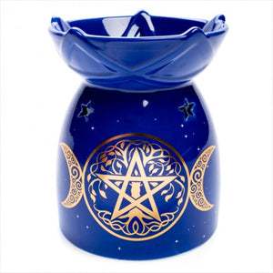 Pentacle Ceramic Oil Burner Candle Tealight Wax Melt
