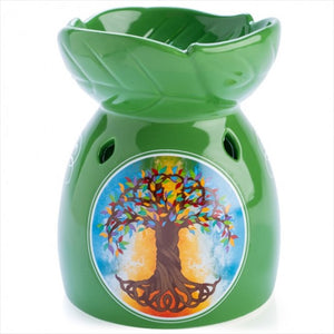 Tree Of Life Ceramic Oil Burner Candle Tealight Wax Melt