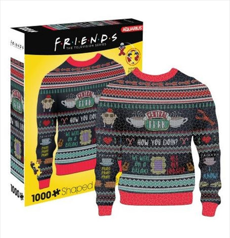 Friends TV Show Ugly Sweater Shaped Jigsaw Puzzle 1000 Piece