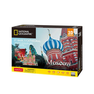 National Geographic 3D Moscow St Basils Cathedral 222 Piece Puzzle