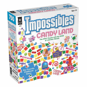 Candy Land Impossibles No Edge Extra Pieces 750 Piece Jigsaw Puzzle
