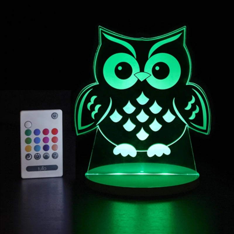 Tulio Owl Dream Night Light Lamp LED Nursery Bedroom Bedside Timer Remote